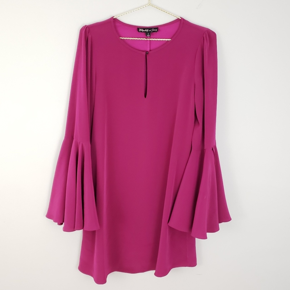 Elizabeth and James Mabel Bell-Sleeve Shift Dress